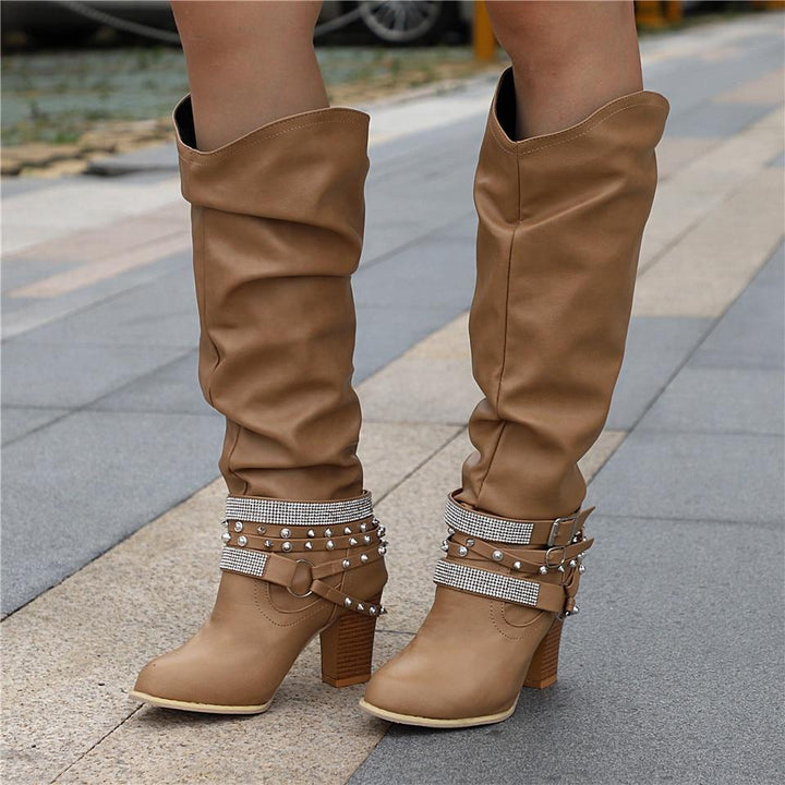 Heather’s Elegant Slouch Knee Boots