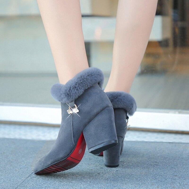 Heather’s Plush Winter Tassel Ankle Boots