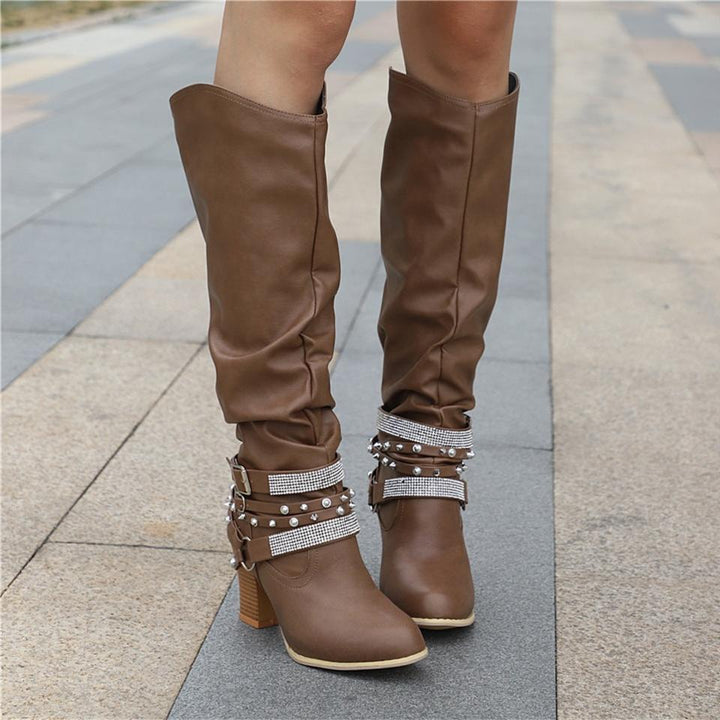 Heather’s Elegant Slouch Knee Boots