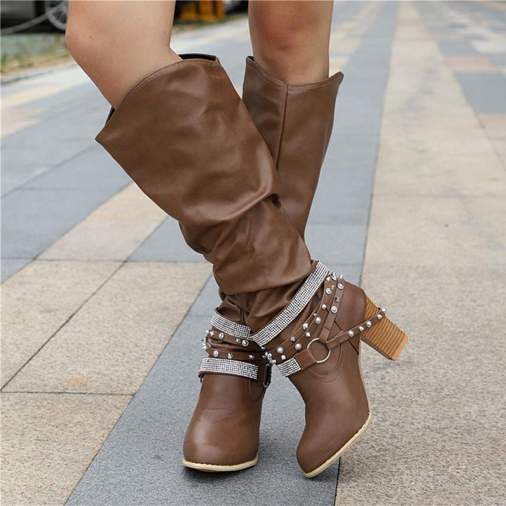 Heather’s Elegant Slouch Knee Boots