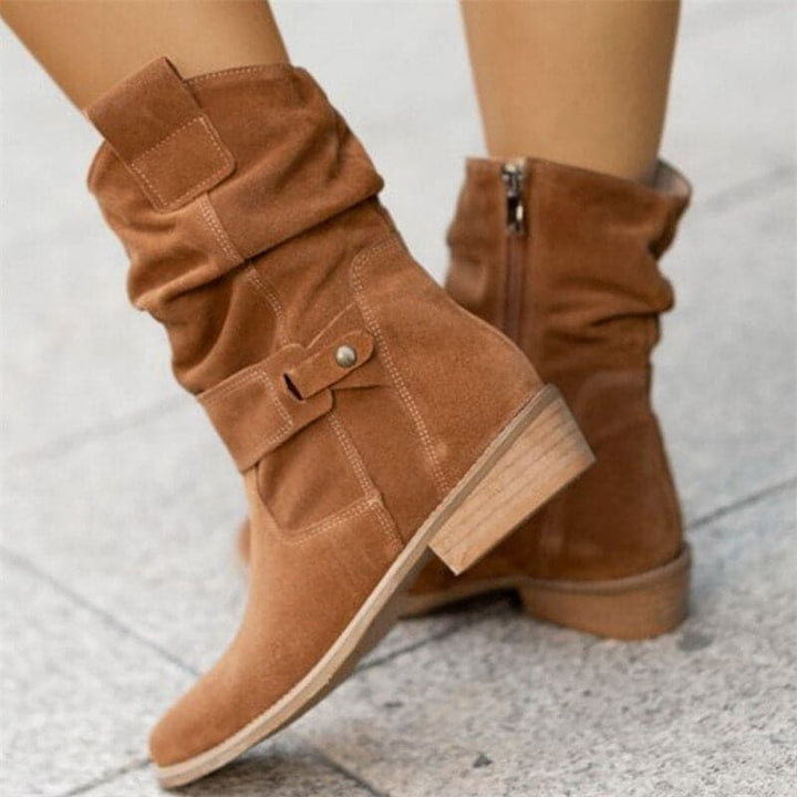 Heather’s Relaxed Fit Slouchy Mid-Calf Boots