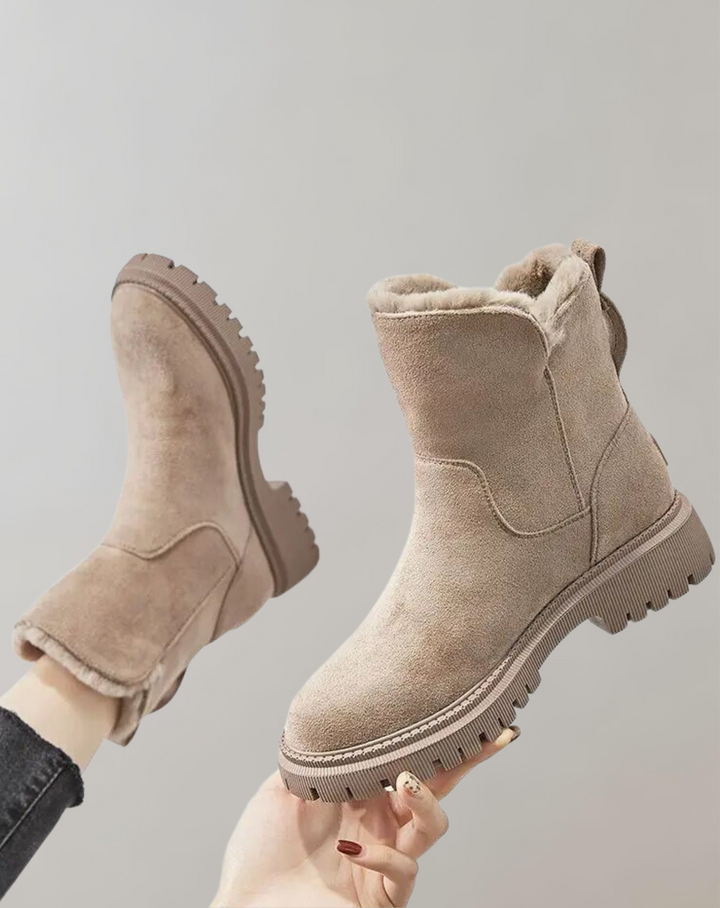 Heather’s Cozy Faux Fur Winter Ankle Boots