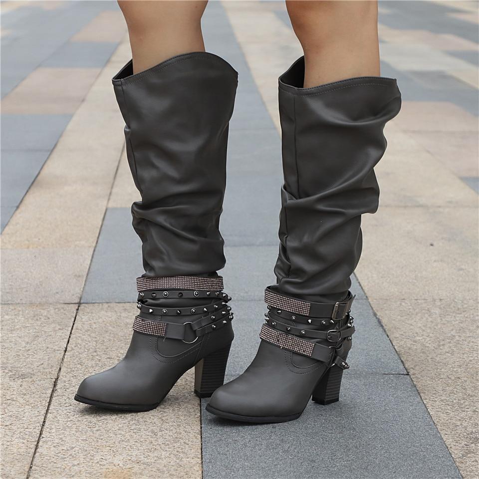 Heather’s Elegant Slouch Knee Boots