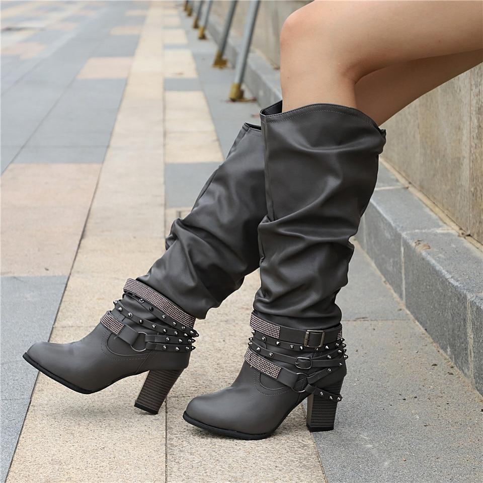 Heather’s Elegant Slouch Knee Boots