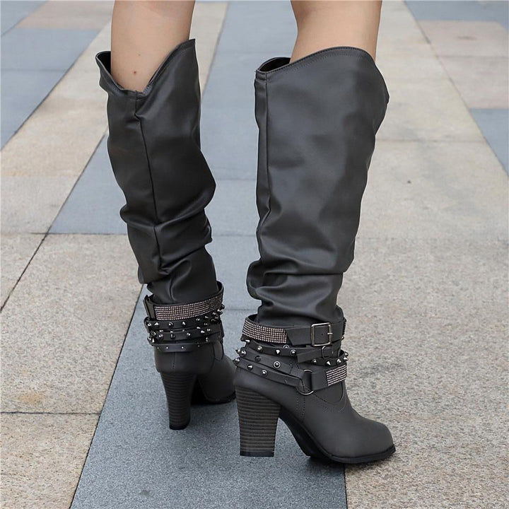 Heather’s Elegant Slouch Knee Boots