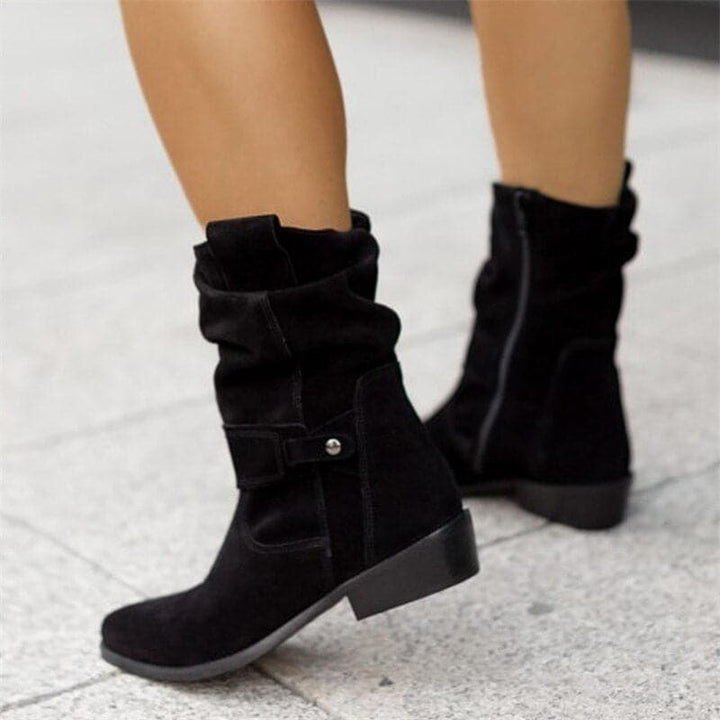 Heather’s Relaxed Fit Slouchy Mid-Calf Boots