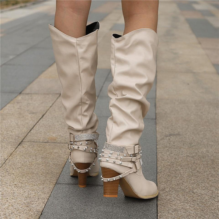 Heather’s Elegant Slouch Knee Boots