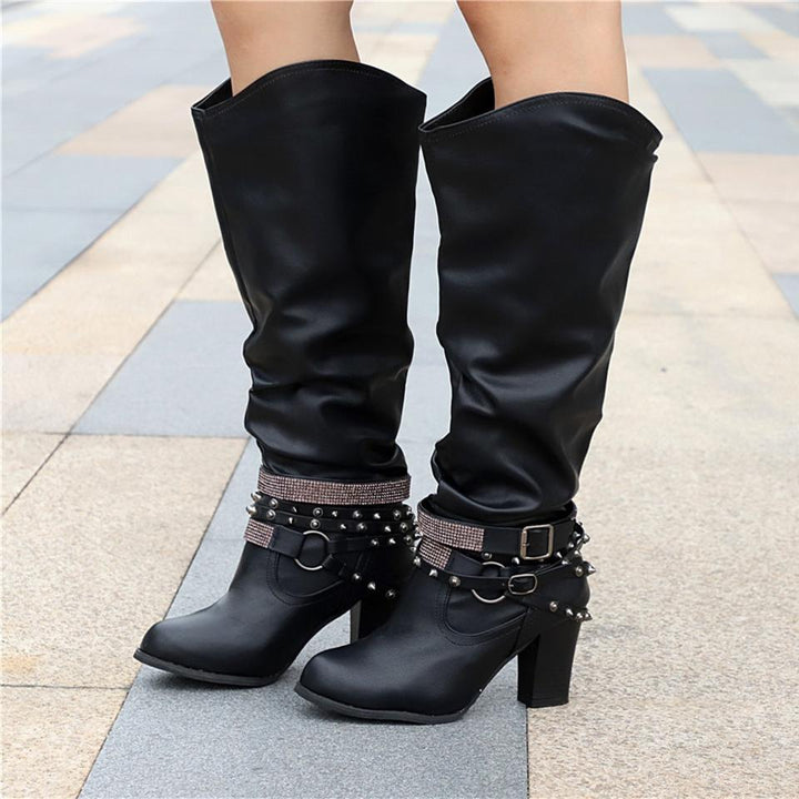 Heather’s Elegant Slouch Knee Boots