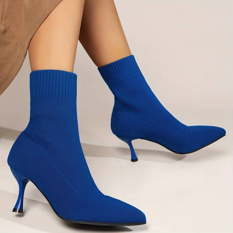 Heather’s Elegant Knit Stiletto Boots