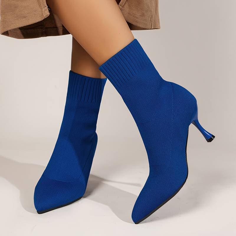 Heather’s Elegant Knit Stiletto Boots