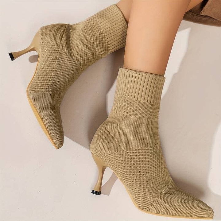 Heather’s Elegant Knit Stiletto Boots