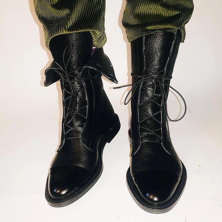 Heather’s Classic Lace-Up Genuine Leather Everyday Boots