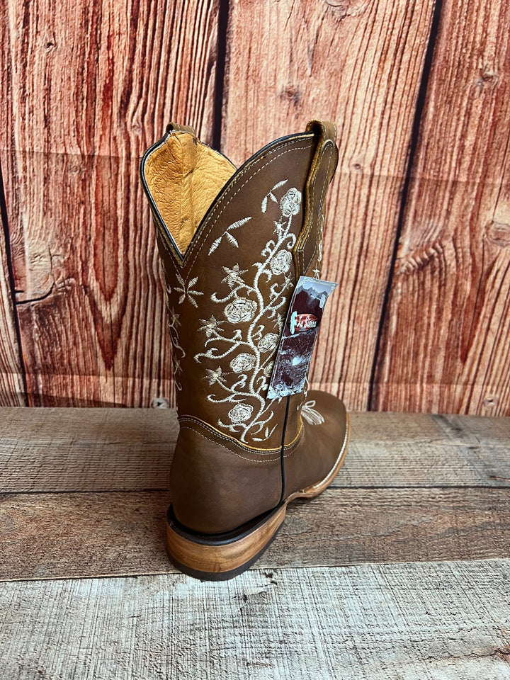 Heathers Western Cowgirl Wide Calf Boot
