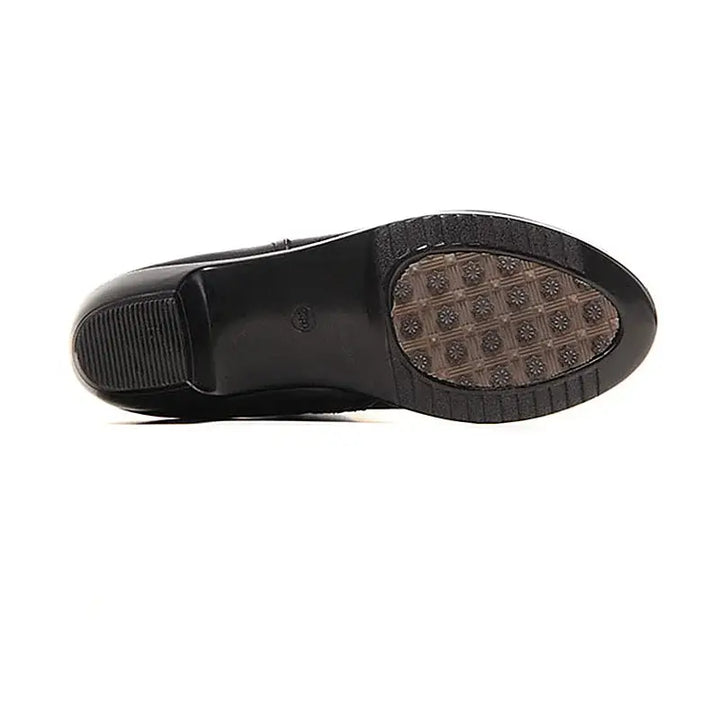 Heather’s Elegant Mid-Calf Stitch Detail Comfort Boots