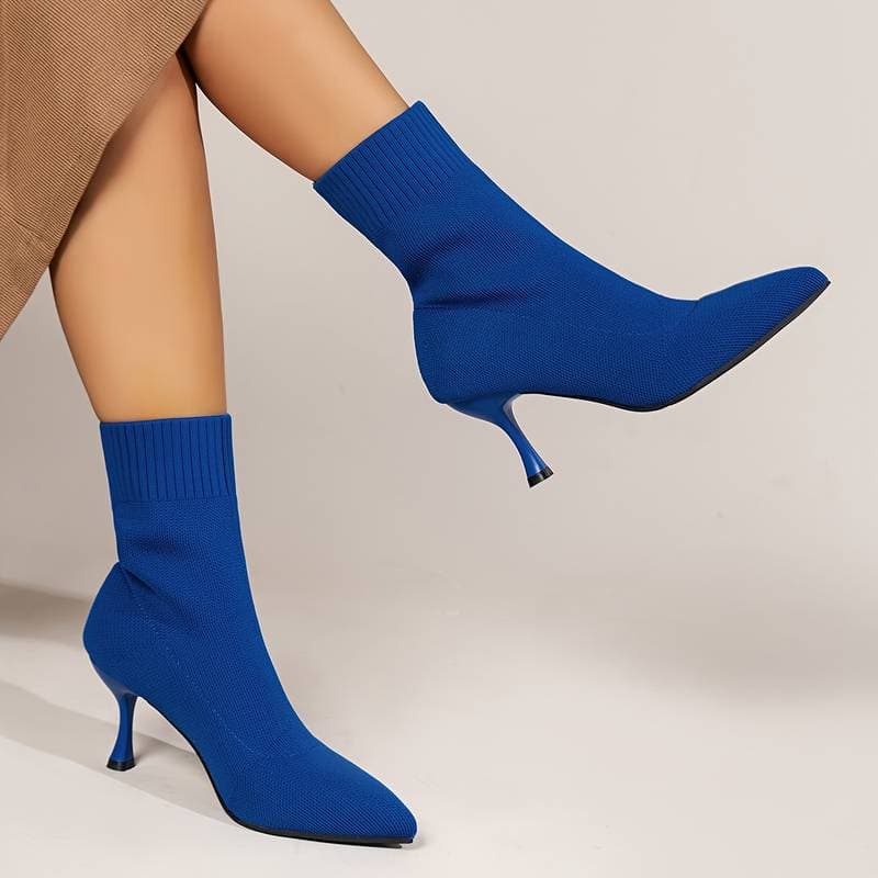 Heather’s Elegant Knit Stiletto Boots