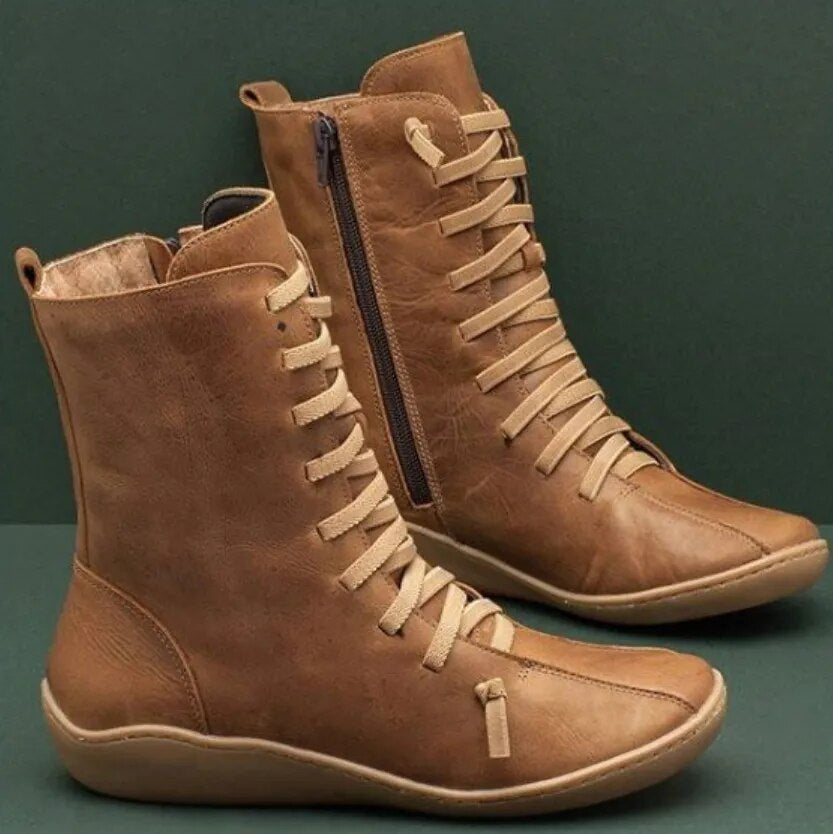 Heather’s Everyday Lace-Up Leather Boots