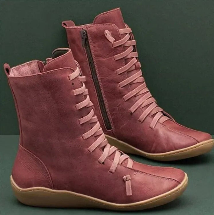 Heather’s Everyday Lace-Up Leather Boots