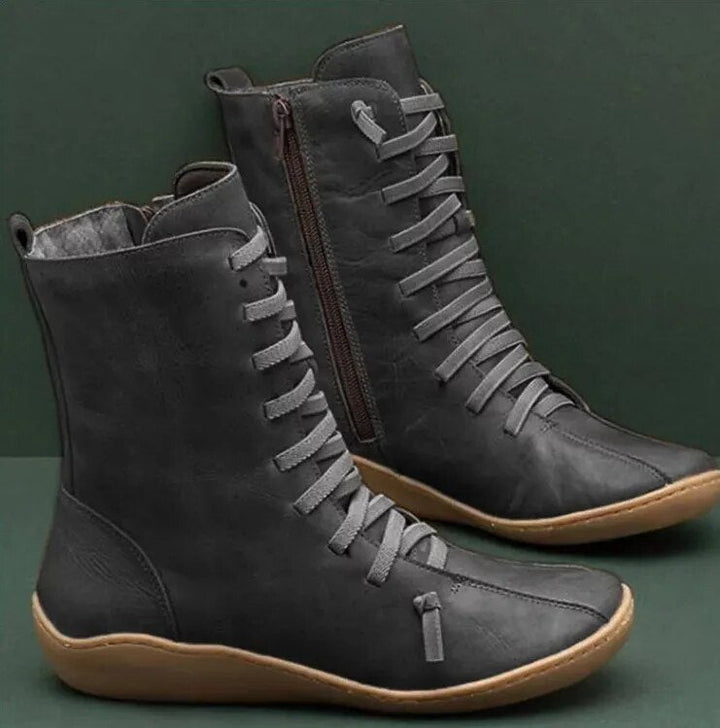 Heather’s Everyday Lace-Up Leather Boots