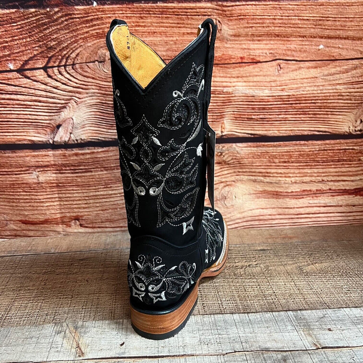 Heathers Western Rodeo Square Toe Glitter Inlay